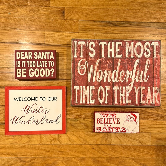 Christmas Wall Art Collage - Set of 4 - Picture 2 of 12